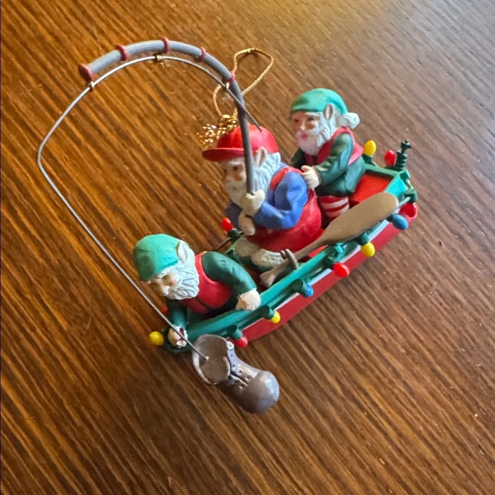 Fisherman Holiday Ornament Set